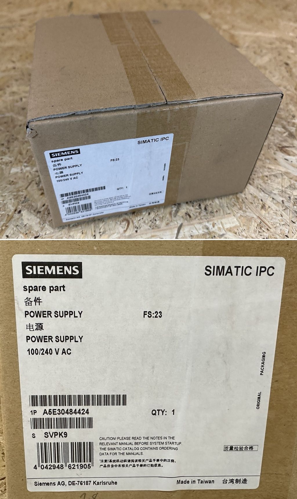 MJ086 Power Supply Siemens А5Е30484424 100 / 240V AC