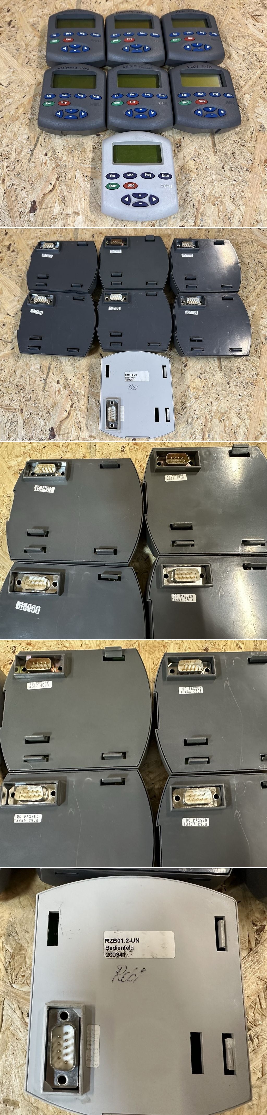 MJ102 Set of 7 pieces of control panels Refu RZB01.2