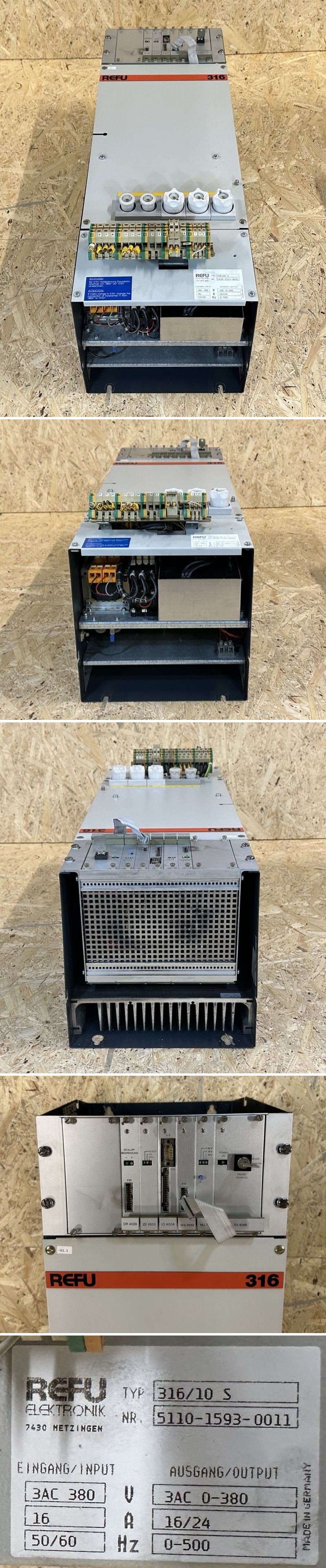 MJ120 Frequenzumrichter Refu 316/10 S 16/24A DR4029 ZE6653 IO4004 WS6992 SV4048