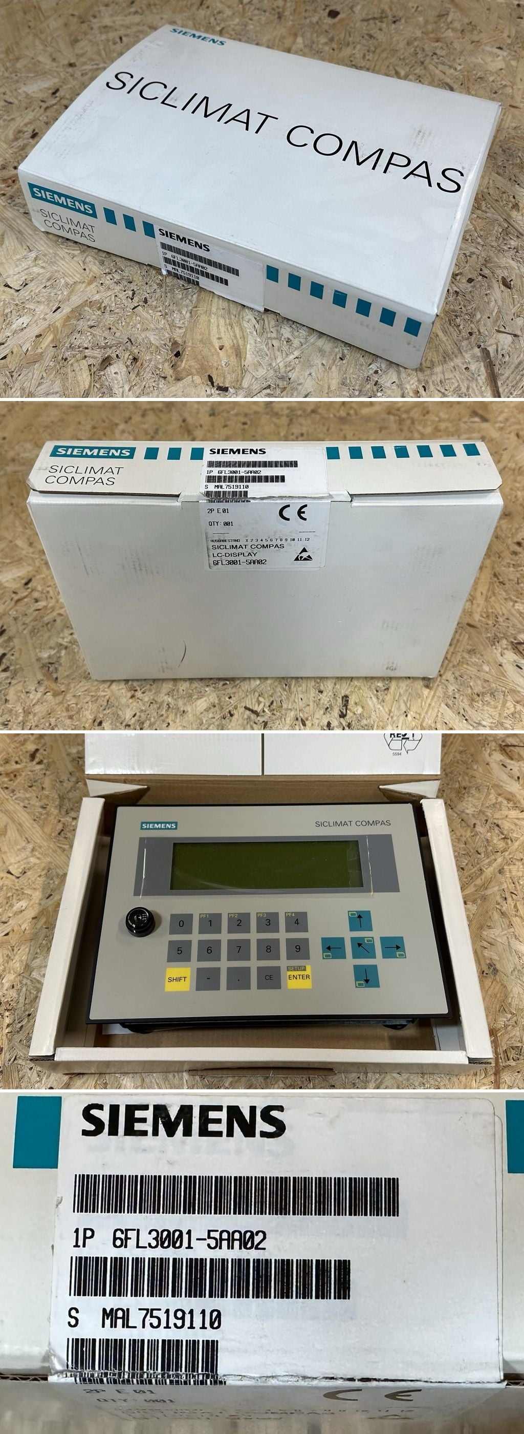 MJ123 Siclimat Compad LC-Display Siemens 6FL3001-5AA02 E1