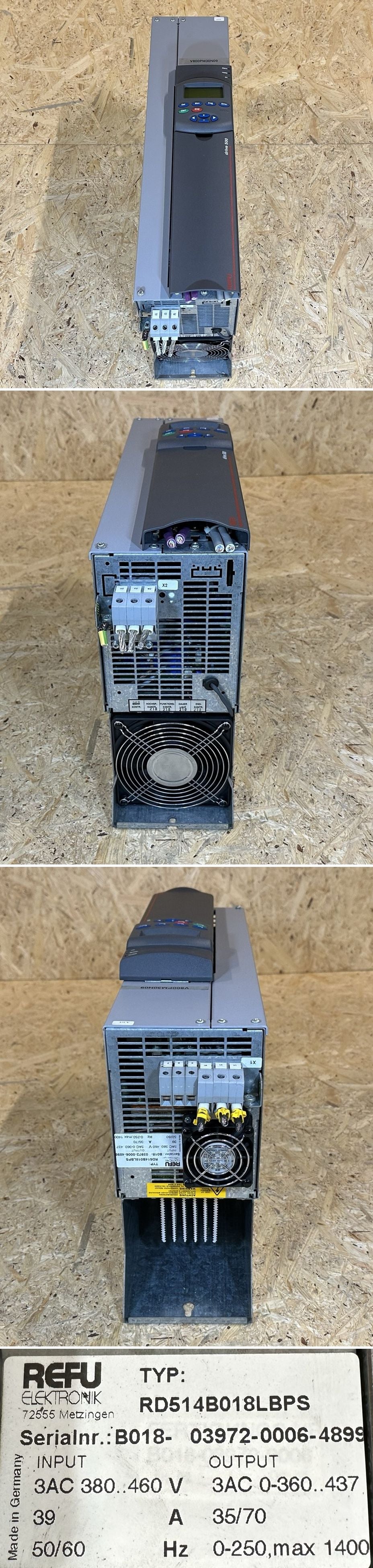 .MJ137 Frequenzumrichter Profibus Refu RD514B018LBPS RD51.1-4B 35/70A