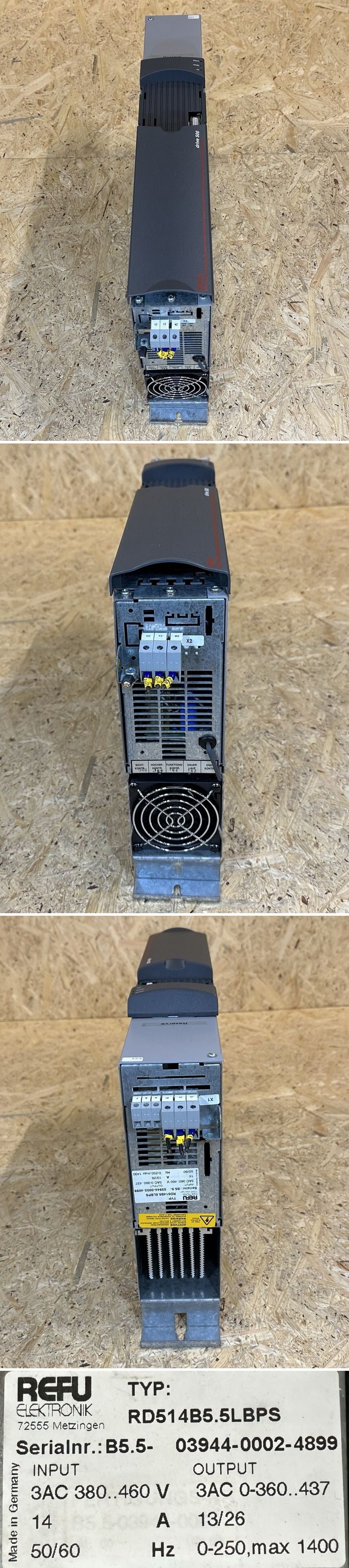 MY140 Frequency Converter Refu RD514B5.5LBPS 13/26A RD51.1-4B without display