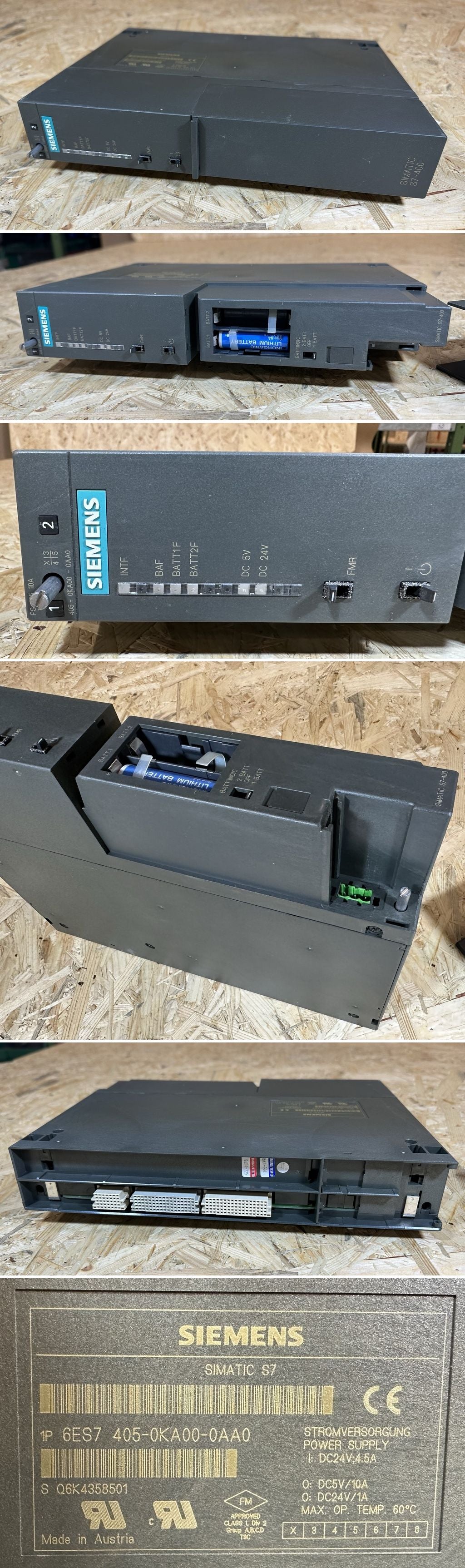 MJ171 Power Supply Siemens 6ES7405-0KA00-0AA0 PS405 10A E2