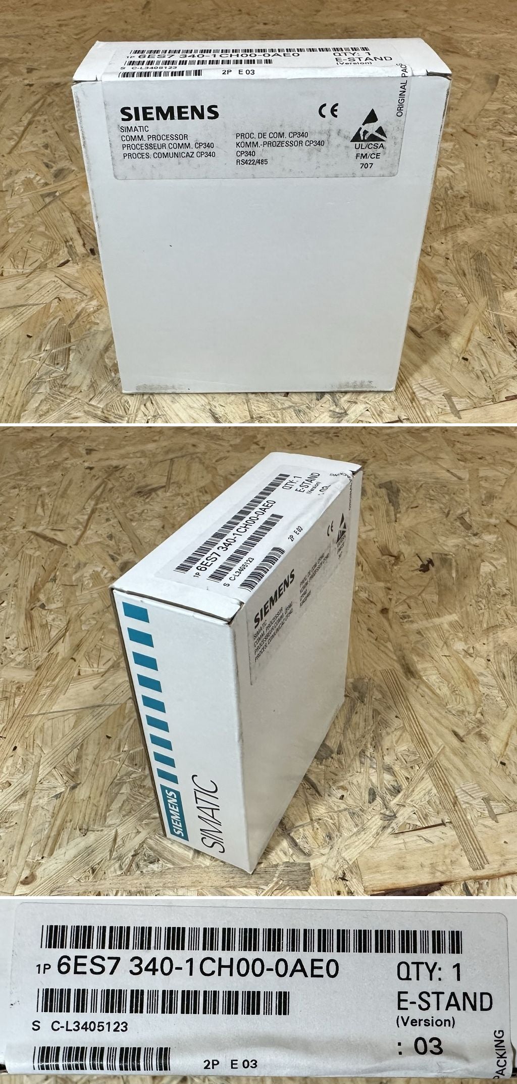 MJ258 Kommunikationsprozessor Siemens 6ES7340-1CH00-0AE0 E3 Versiegelt