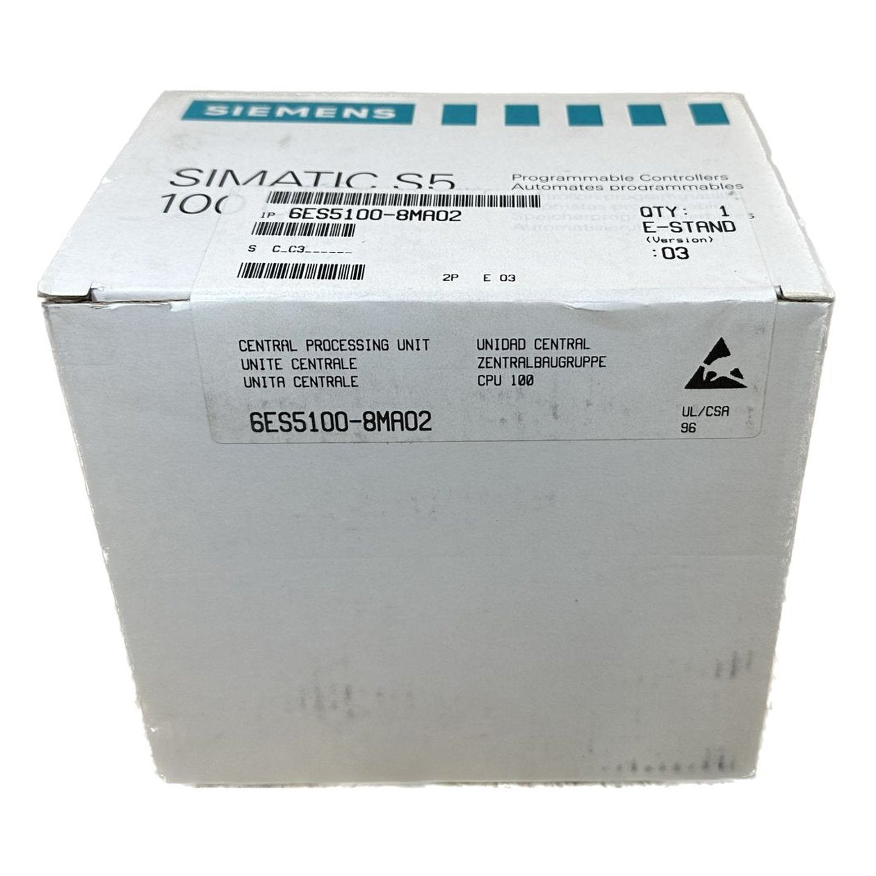 MJ264 Zentralbaugruppe Siemens 6ES5100-8MA02 6ES5 100-8MA02 E3 versiegelt