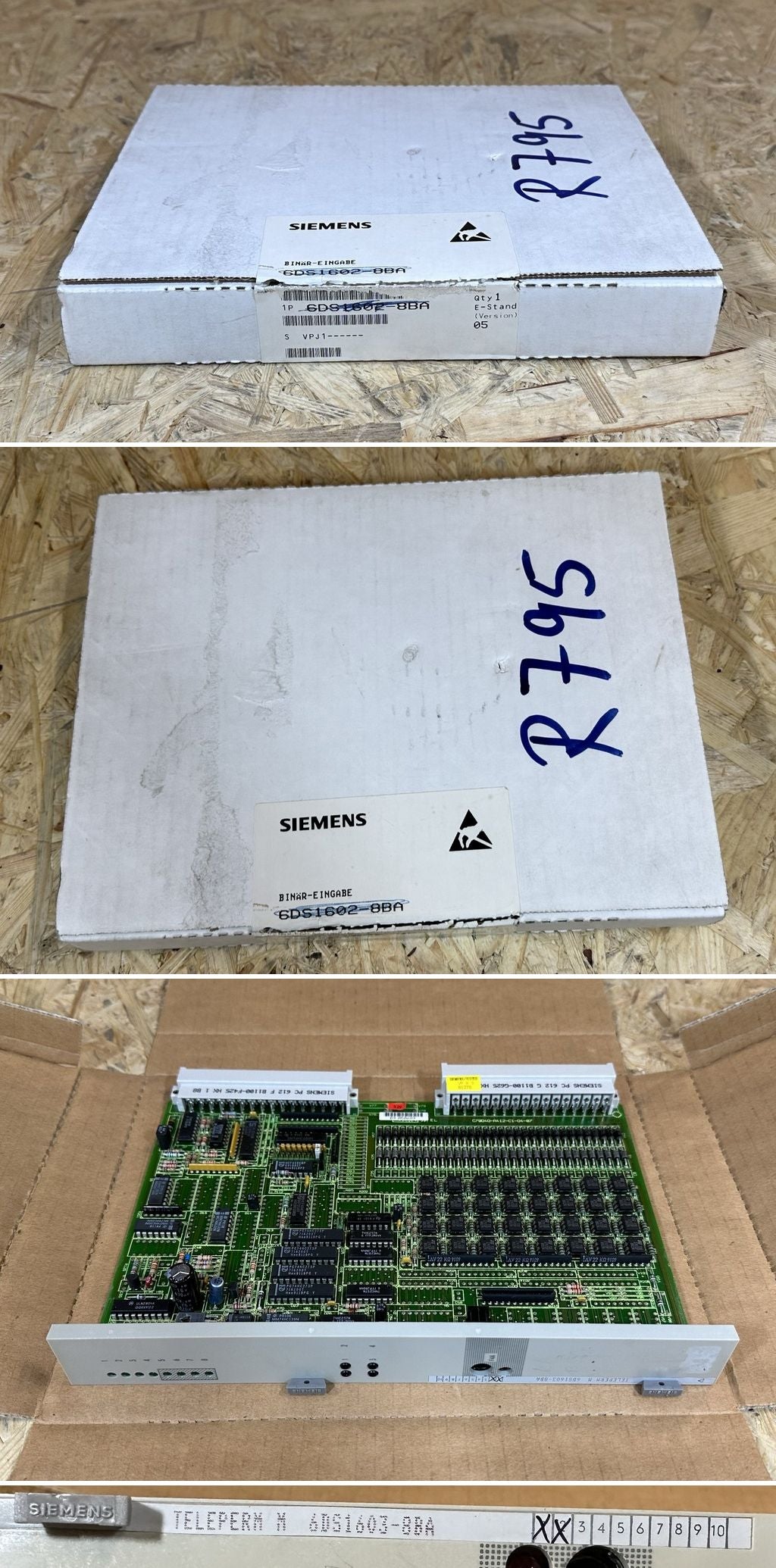 MJ285 Digitalausgabebaugruppe Teleperm Siemens 6DS1603-8BA E2 Siegel offen