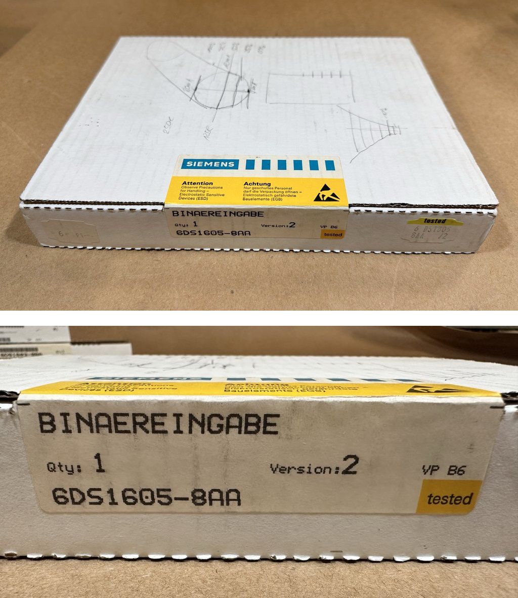 MJ454 Teleperm Siemens 6DS1605-8AA versiegelt