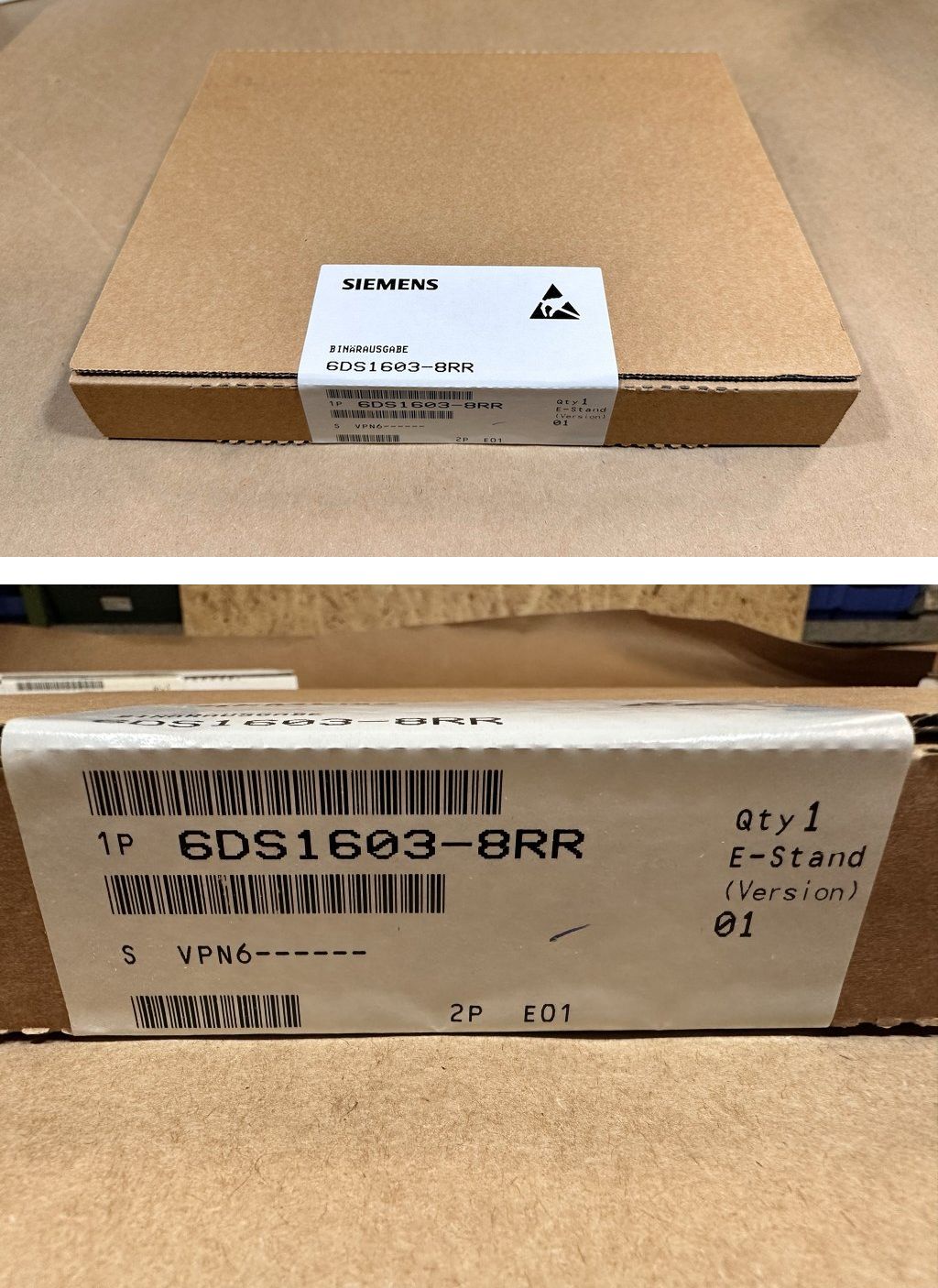 MJ456 Teleperm Siemens 6DS1603-8RR versiegelt