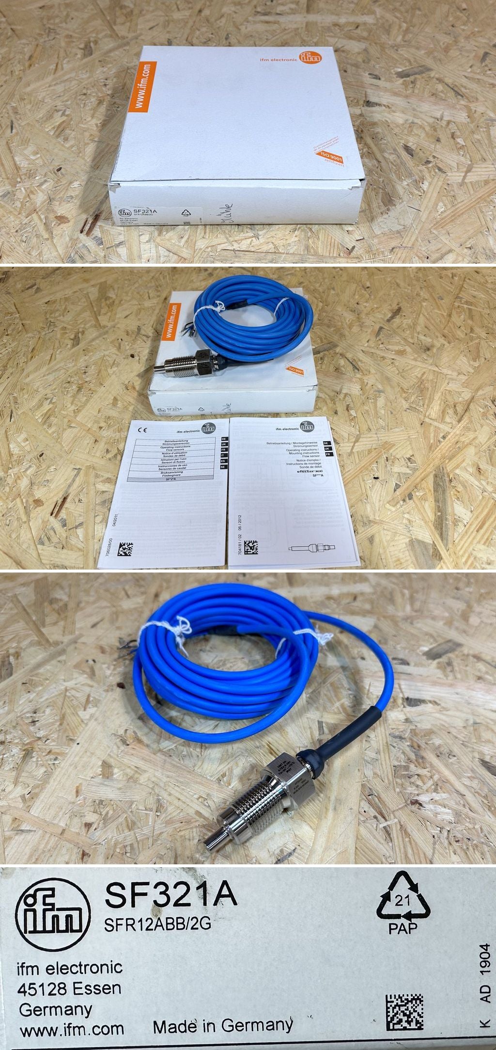 MJ478 Strömungssensor Ifm SF321A SFR12ABB/2G