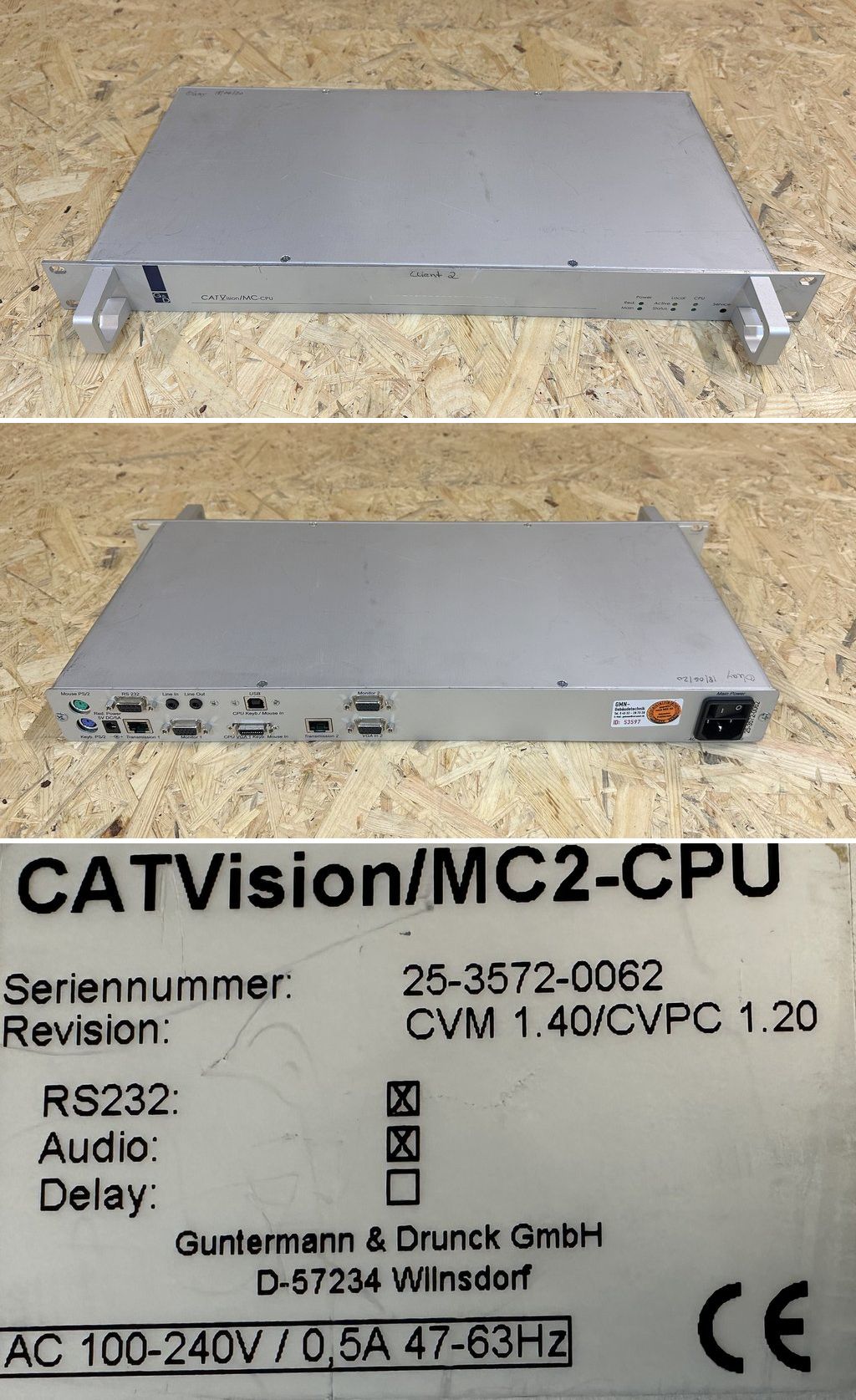 MJ481 G&D CATVision/MC2-CPU CVM 1.40/CVPC 1.20