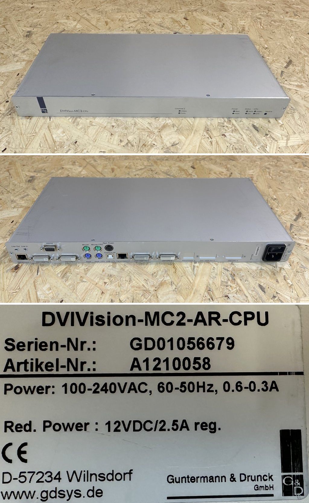 MJ482 G&D DVIVision-MC2-AR-CPU A1210058