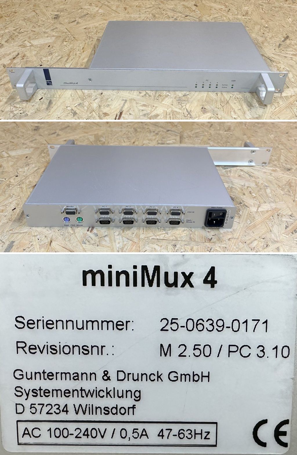 MJ484 Guntermann & Drunck G&D miniMux4 M 2.50 / PC 3.10