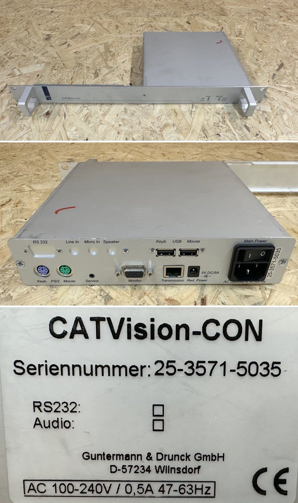MJ486 KVM Switch Guntermann & Drunck G&D CATVision-CON
