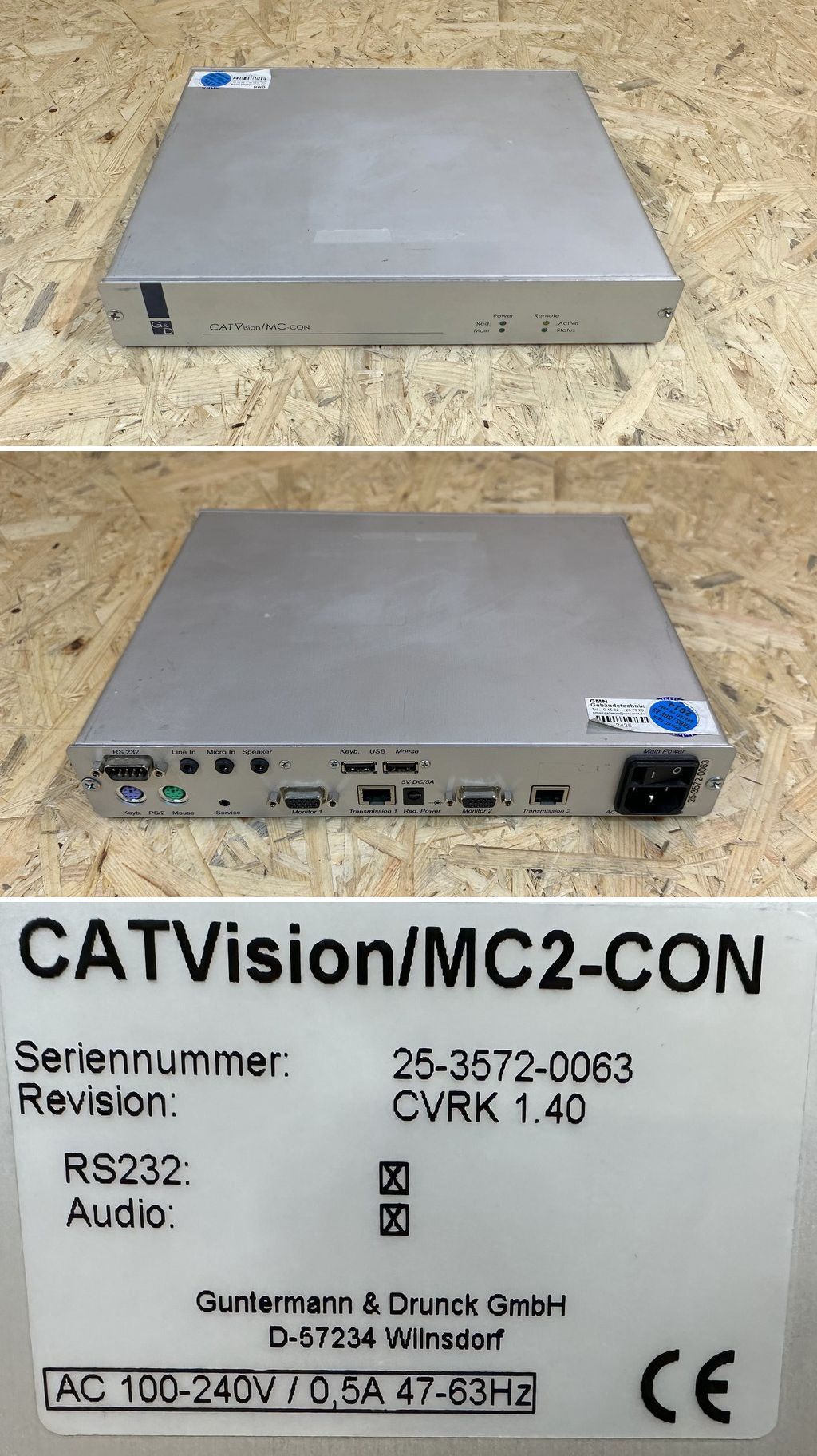 MJ487 Guntermann & Drunck G&D CATVision/MC2-CON CVRK1.40