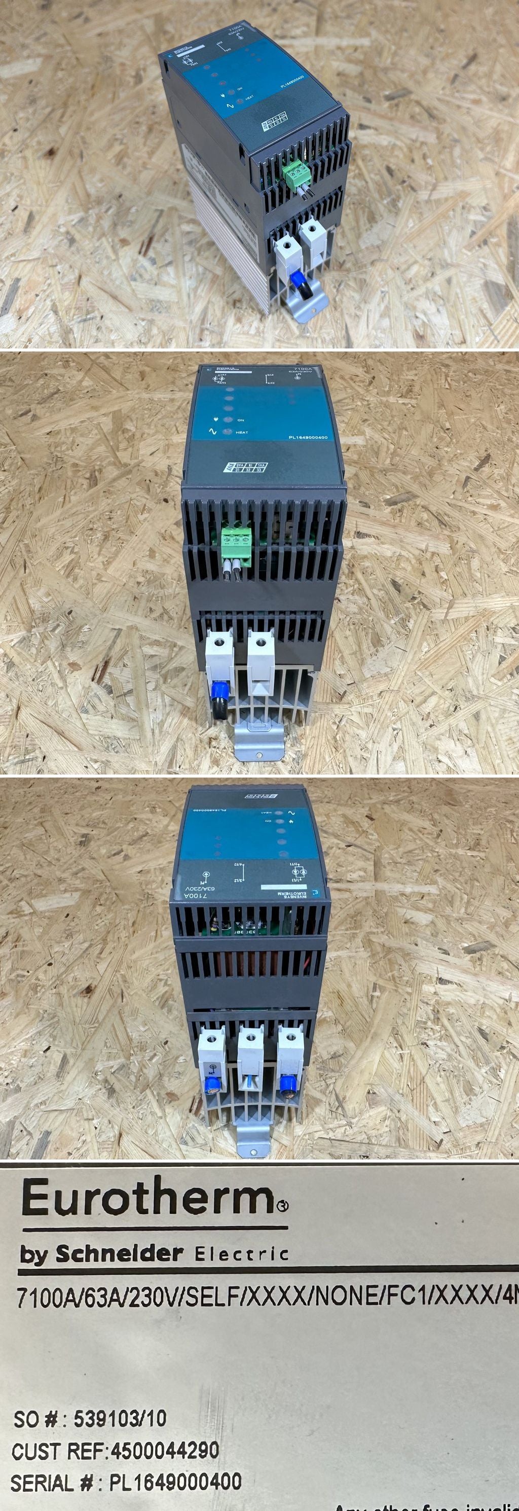 MJ494 Schneider Eurotherm Invensys 7100A 63A/230V PL1649000400