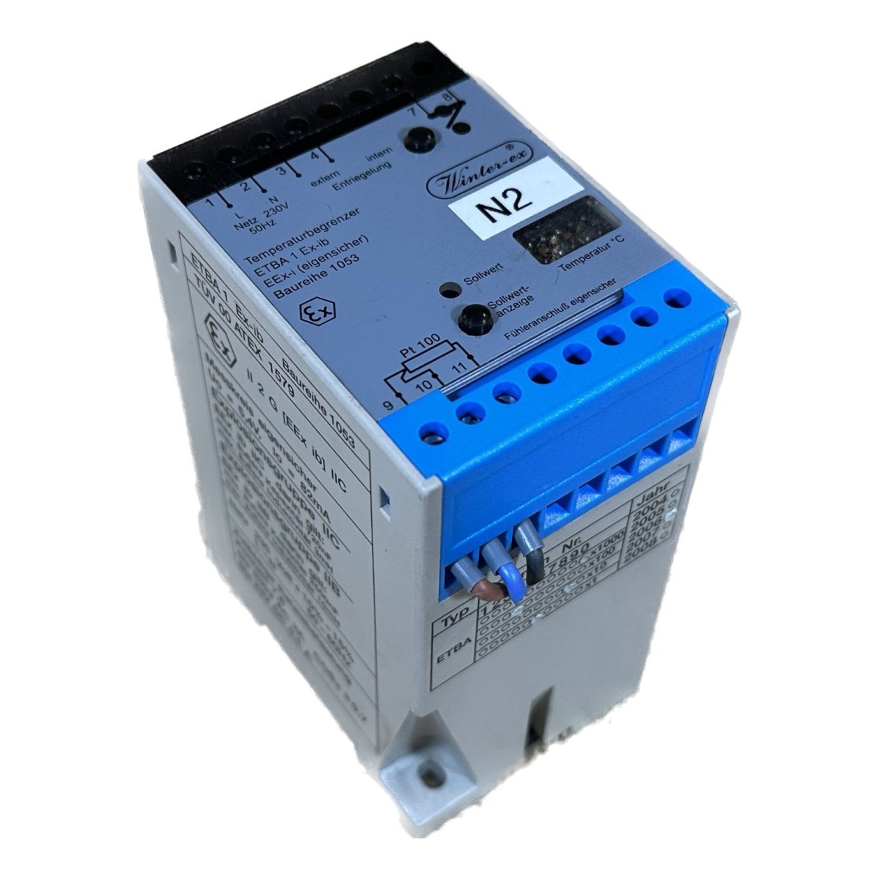 .MJ501 Temperaturbegrenzer Winter-ex ETBA 1 Ex-ib Baureihe 1053