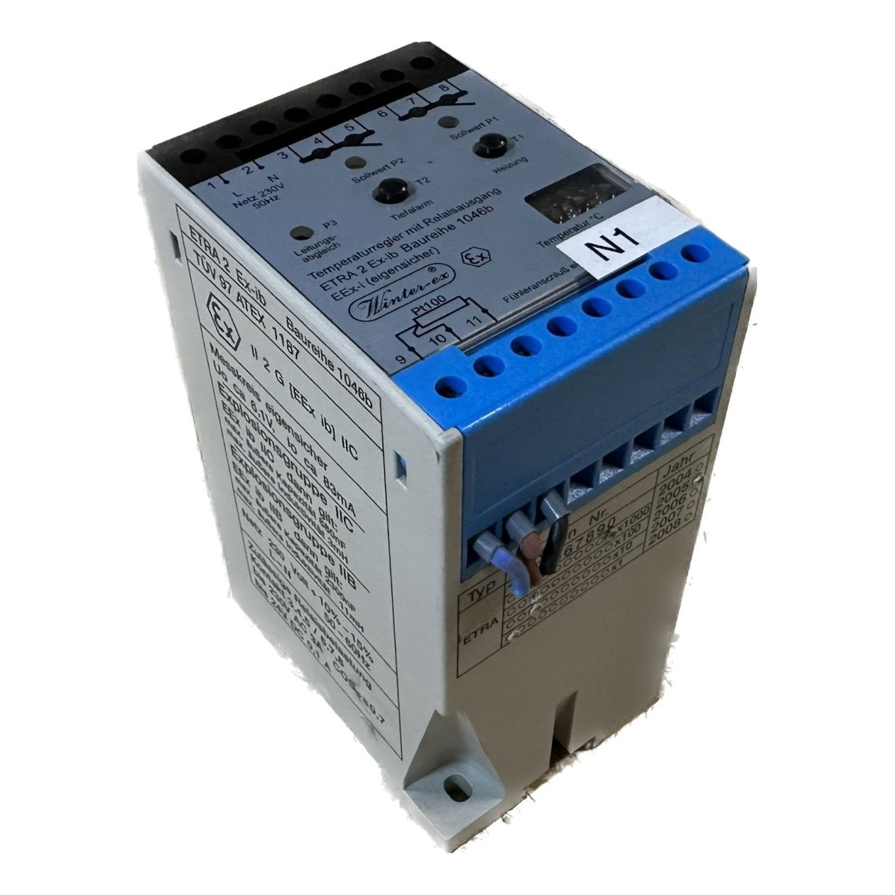 .MJ504 Temperaturregler mit Relaisausgang Winter-ex ETRA 2 Ex-ib Baureihe 1046b