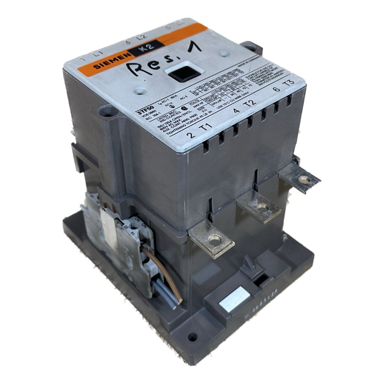 MJ509 Schütz Siemens 3TF50 55kW Spule 230V/AC