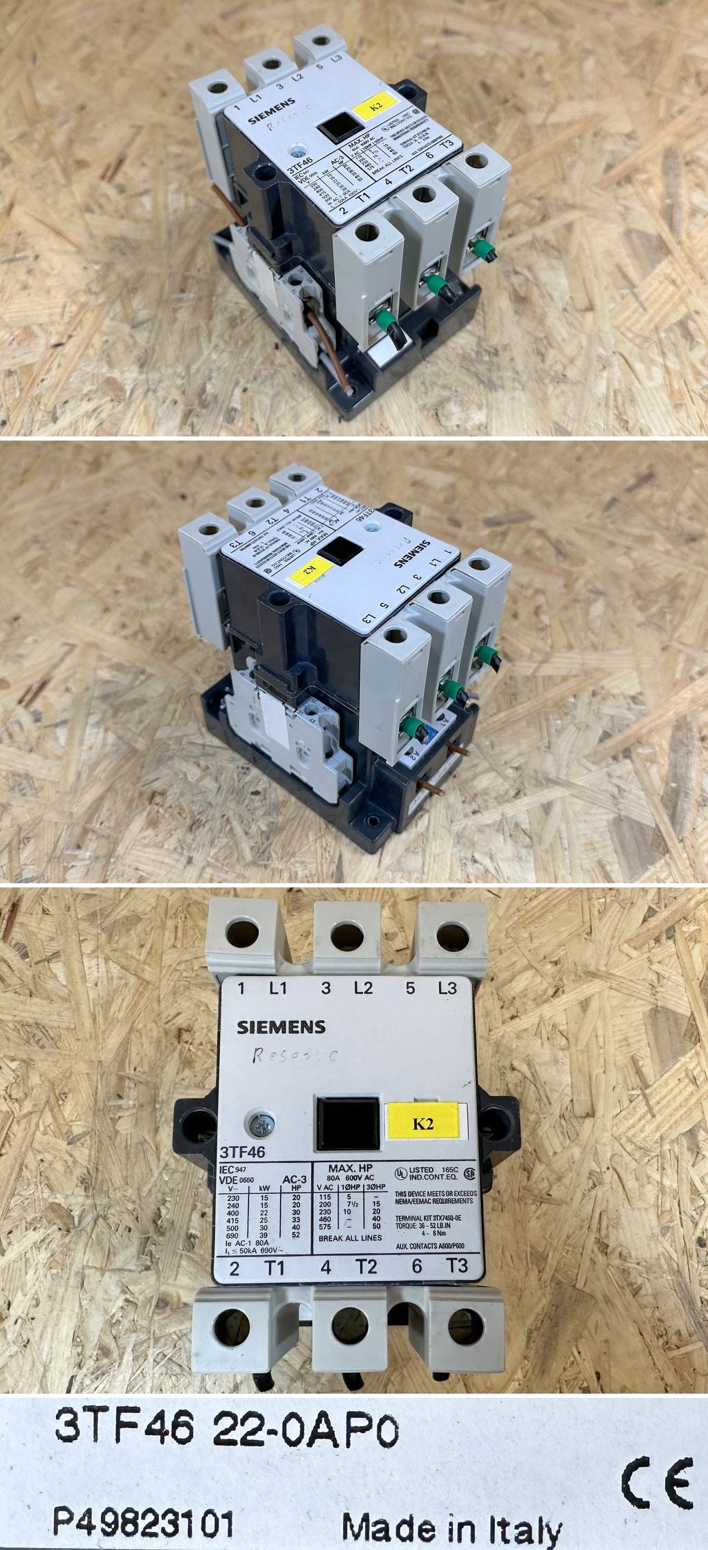 .MJ514 Schütz Siemens 3TF4622-0AP0 22kW Spule 230V/AC