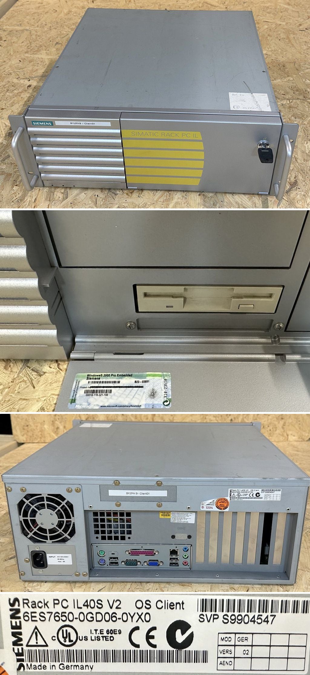 MJ517 Rack PC IL40S Siemens 6ES7650-0GD06-0YX0 Einschub fehlt_2