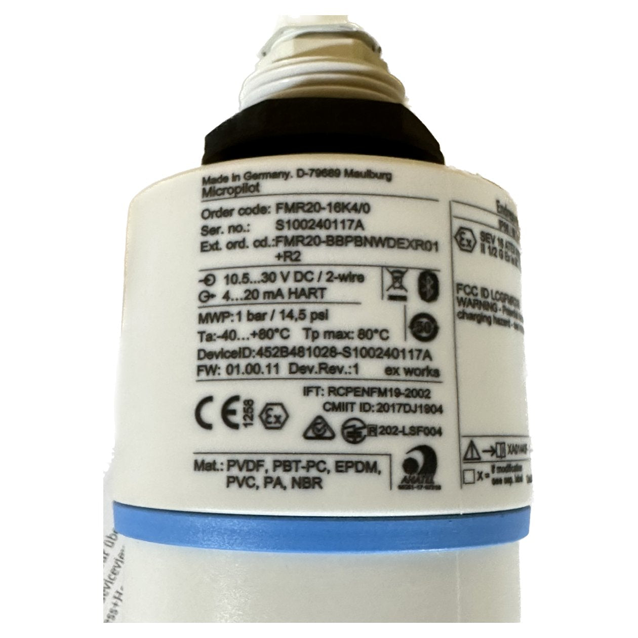 MJ750 Endress Hauser FMR20-16K4/0-3