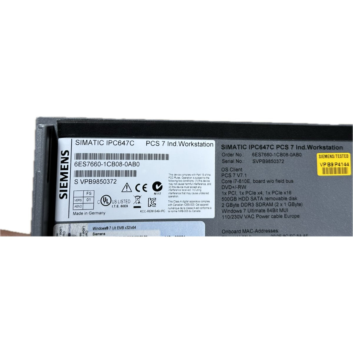 Siemens 6ES7660-1CB08-0AB0-4