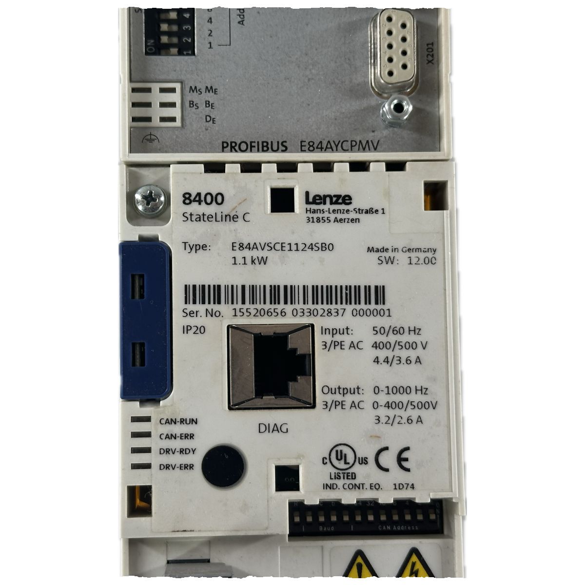 .NJ026 Frequenzumrichter Lenze E84AVSCE1124SB0 1,1kW_4