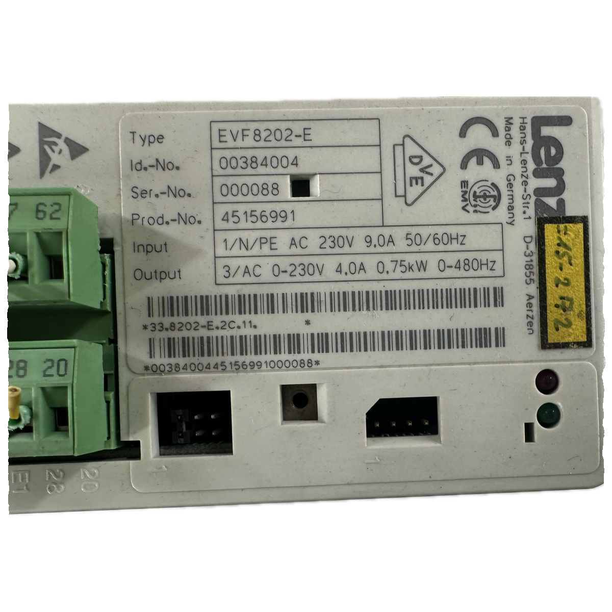 .NJ037 Frequenzumrichter Lenze EVF8202-E 33.8202-E.2C.11._4