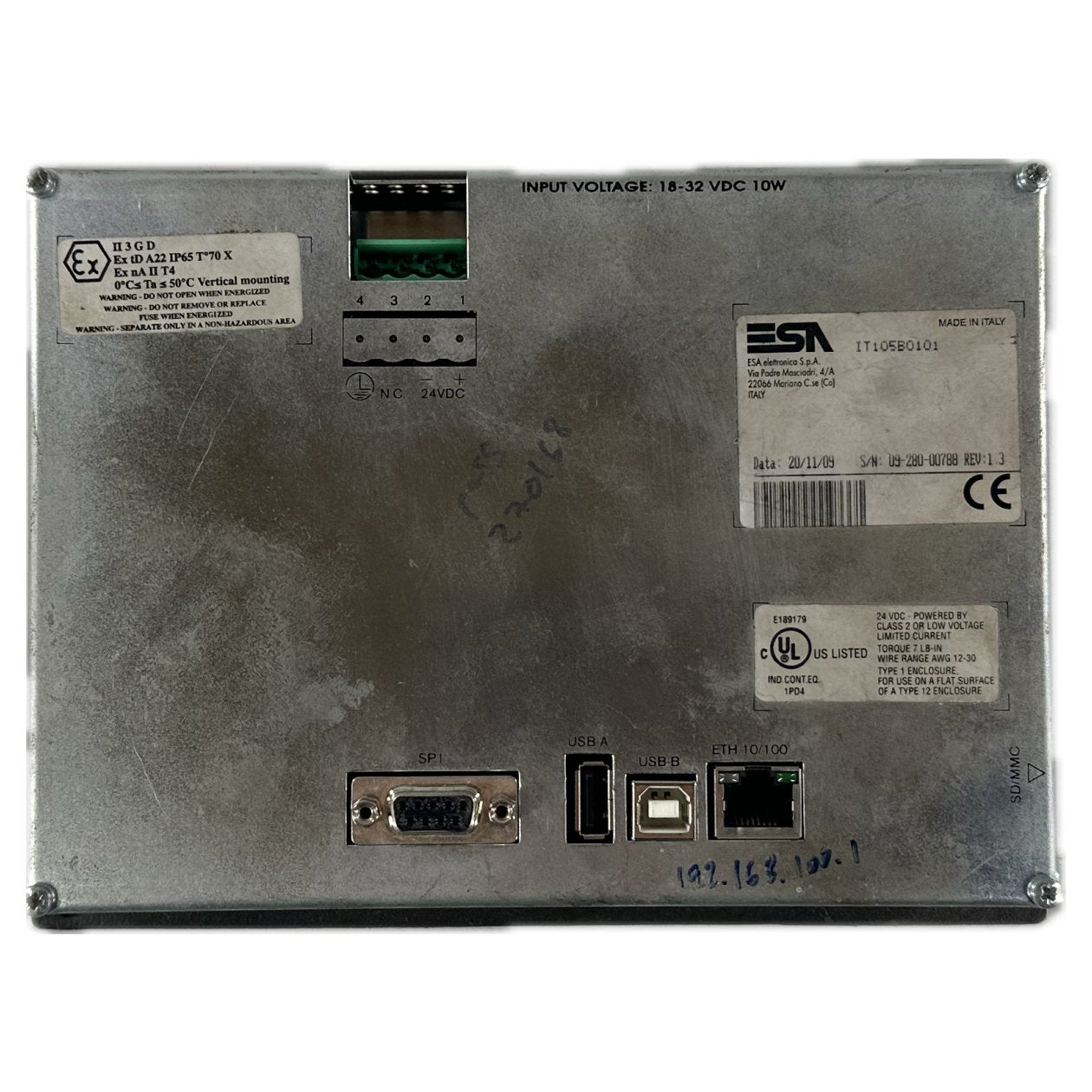 NJ066 Bedienpanel ESA IT105B0101 Rev1.3_3