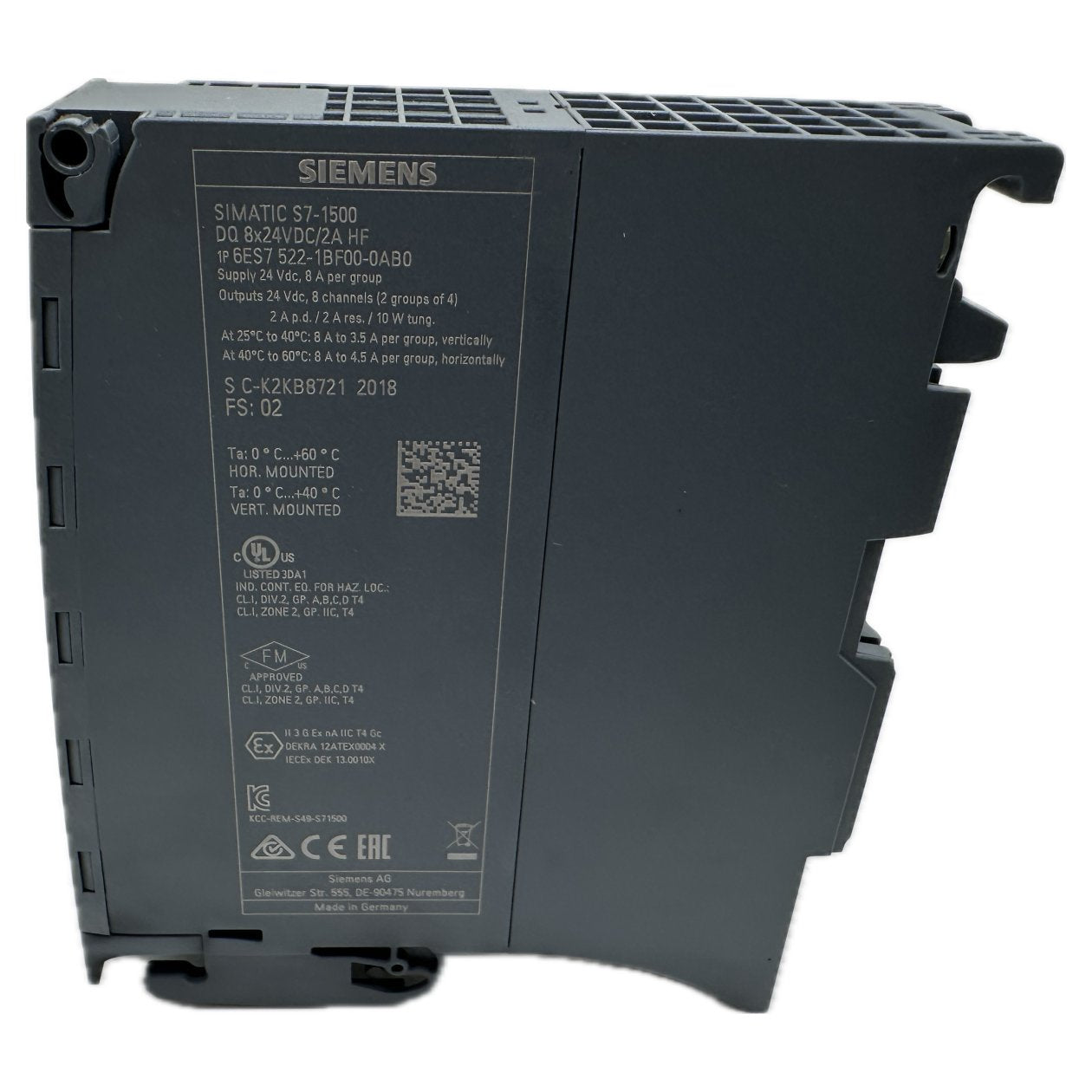 NJ127 Simatic S7-1500 Siemens 6ES7 522-1BF00-0AB0 6ES7522-1BF00-0AB0 E02_3