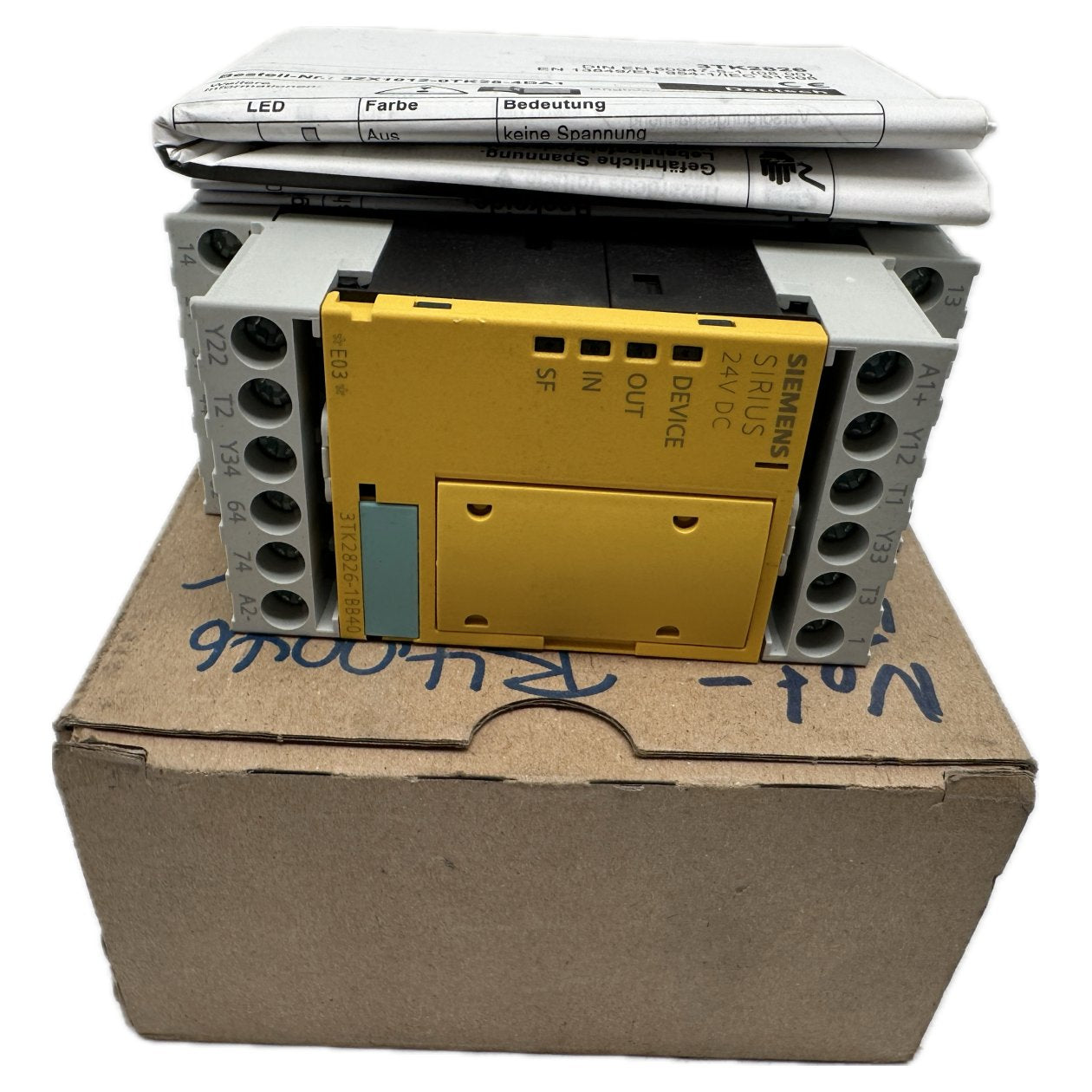 NJ151 Sicherheitsschalter Siemens 3TK2826-1BB40 Verpackung verschmutzt