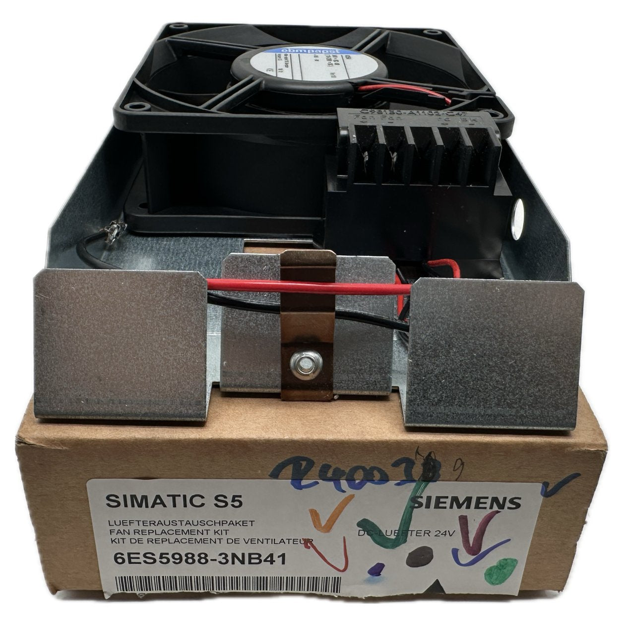 NJ153 Lüfteraustausch Siemens ebmpapst 6ES5988-3NB41 4354 24V DC 4 W Geöffnet