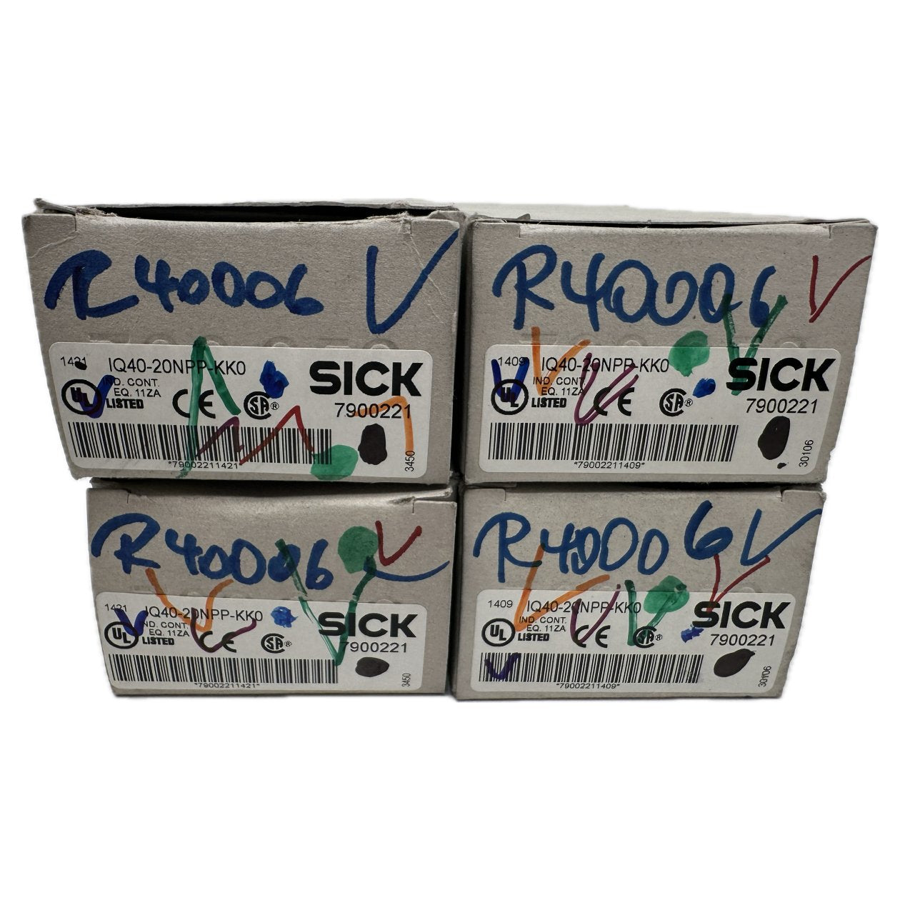 NJ164 Posten 4 Stück Sick IQ40-20NPP-KK0 7900221_3