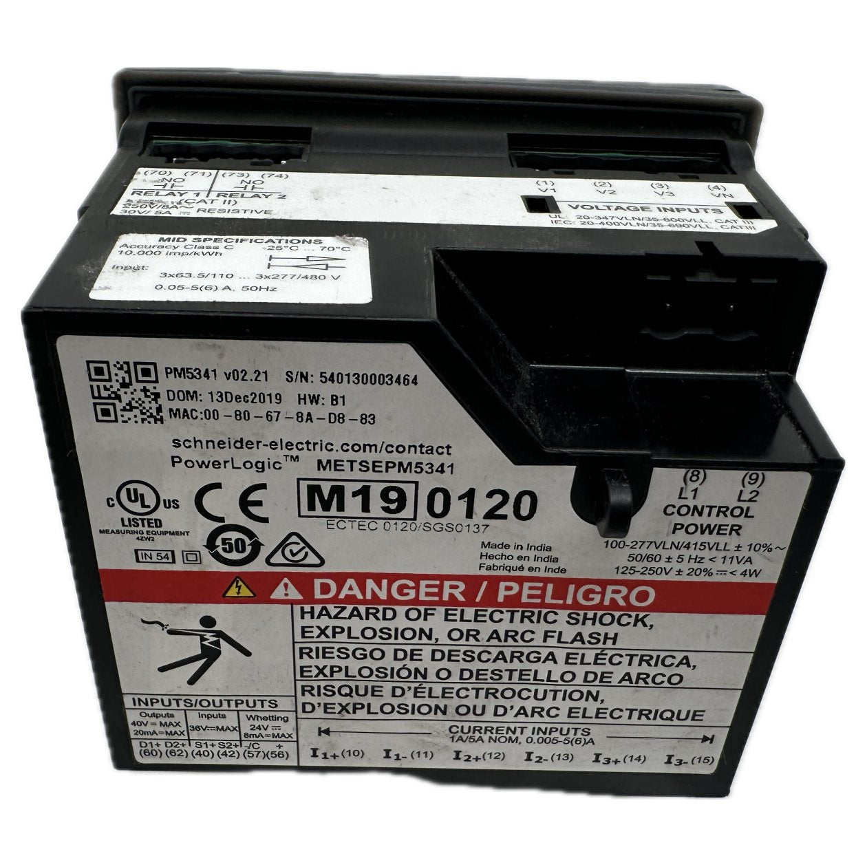 NJ170 PowerLogic Messgerät Scheider Electric METSEPM5341 PM5341 Display Kratzer_3