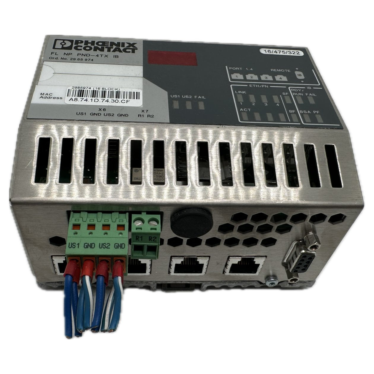 .NJ173 Interbus Proxy Phoenix Contact FL NP PND-4TX IB 2985974