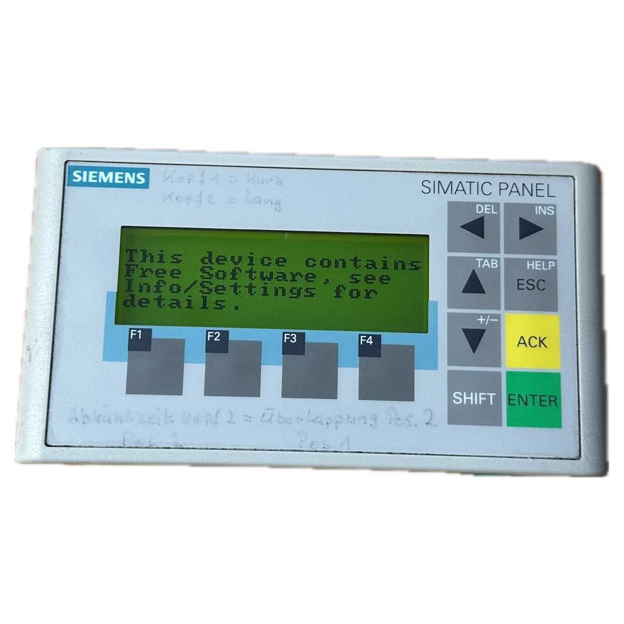 NJ181 Operator Panel OP73 Siemens 6AV6 641-0AA11-0AX0 6AV6641-0AA11-0AX0