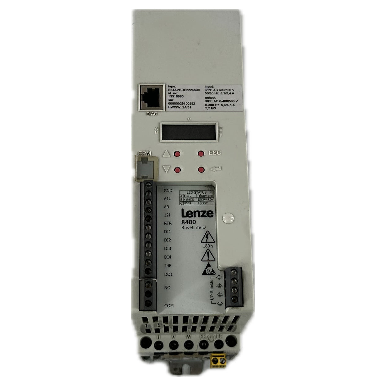 NJ257 Frequenzumrichter Lenze E84AVBDE2224SX0 2,2kW_3