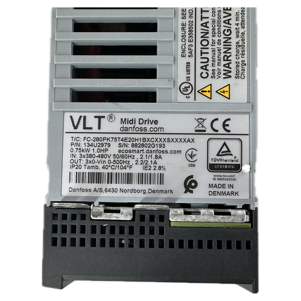 NJ283 Frequenzumrichter Danfoss FC-280PK75T4E20H1BXCXXXSXXXXAX 0,75kW_4