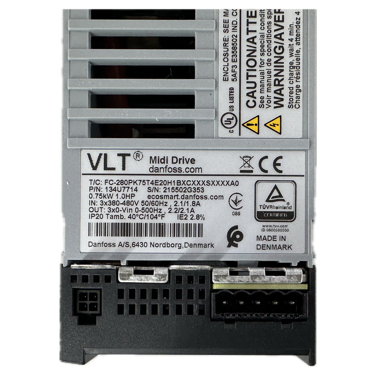 NJ284 Frequenzumrichter Danfoss FC-280PK75T4E20H1BXCXXXSXXXXA0 0,75kW_4