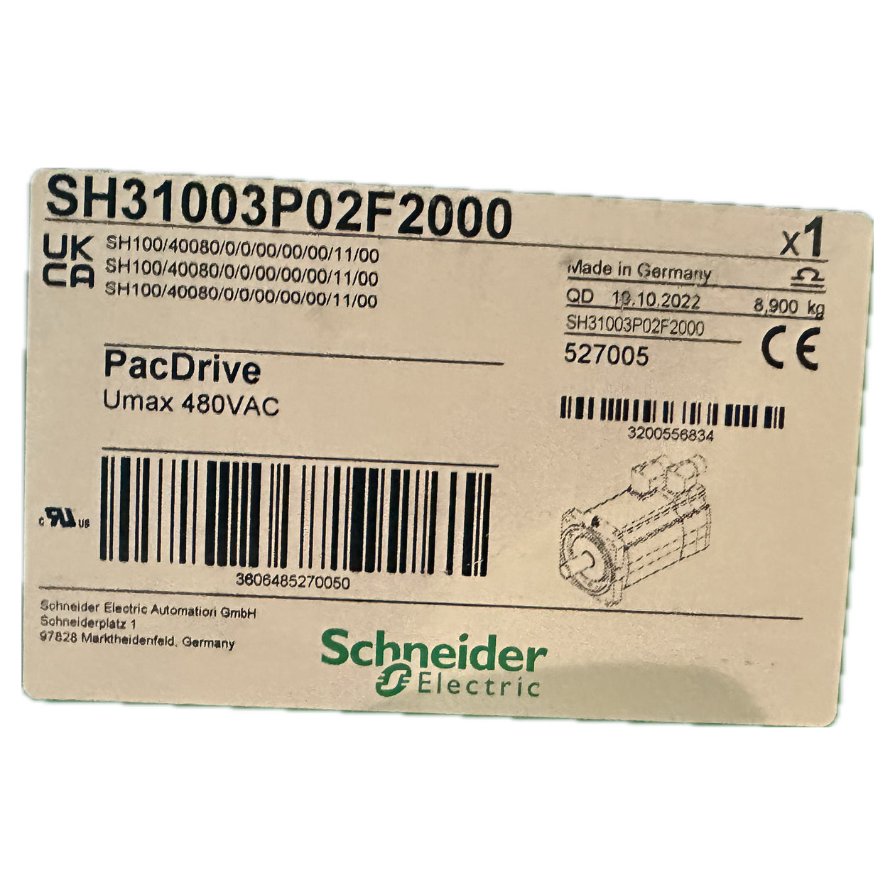 NJ298 Servomotor Schneider PacDrive SH31003P02F2000_4