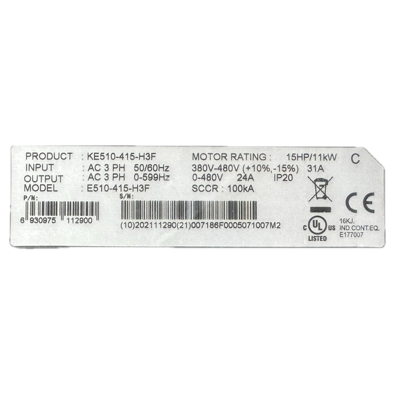 NJ319 Frequenzumrichter Teco KE510-415-H3F 11kW_4