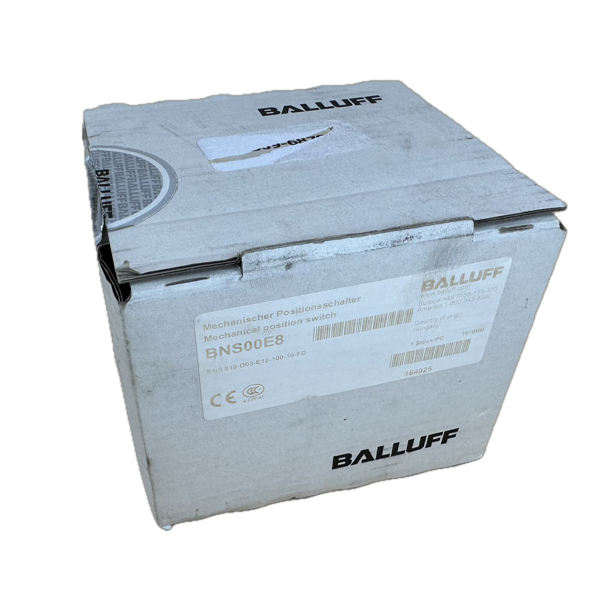 NJ377 series position switch Balluff BNS00E8 BNS 819-D03-E12-100-10-FD