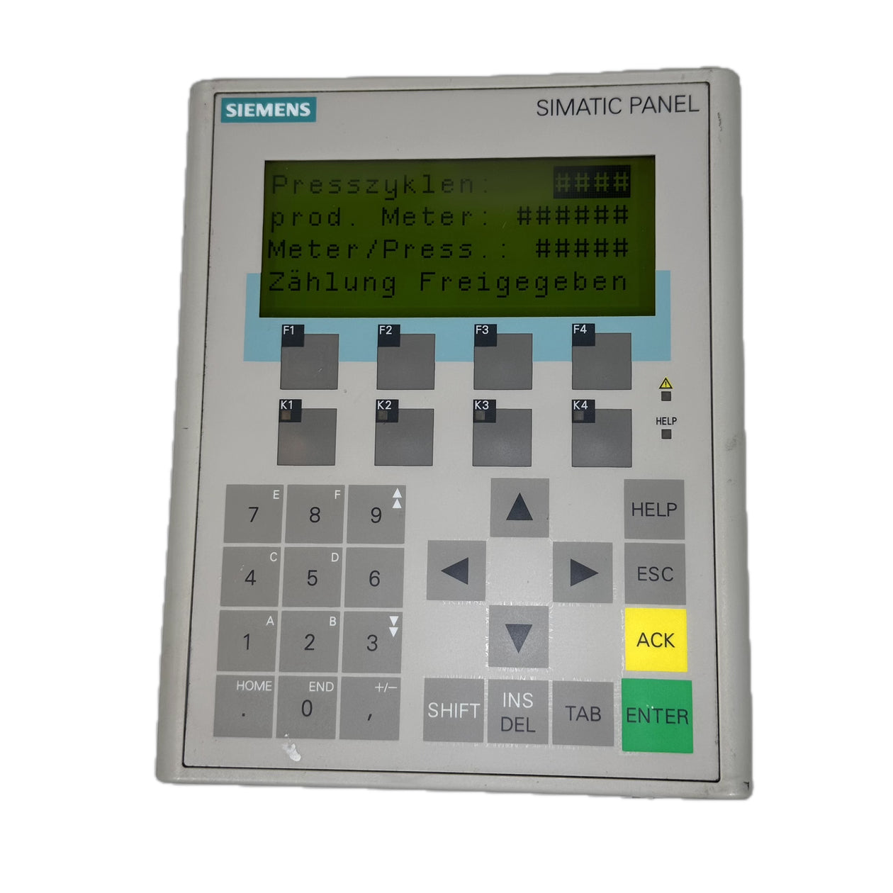 NJ384 Bedienpanel Siemens 6AV6641-0CA01-0AX1 6AV6 641-0CA01-0AX1 E9