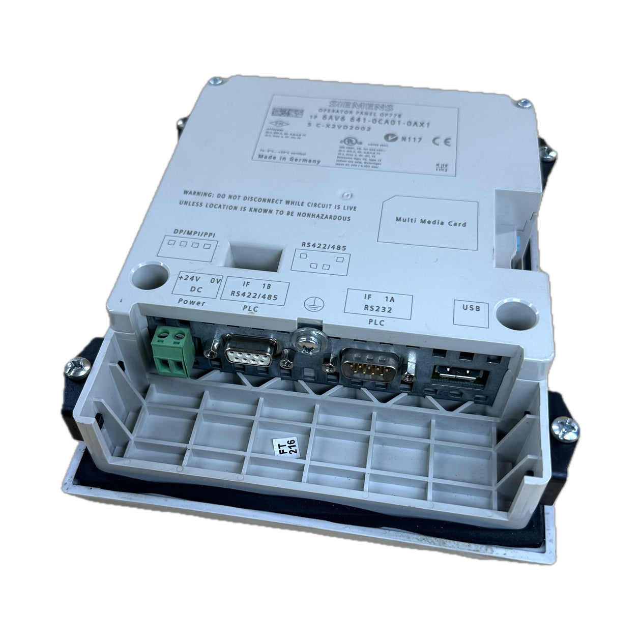NJ384 Bedienpanel Siemens 6AV6641-0CA01-0AX1 6AV6 641-0CA01-0AX1 E9_3