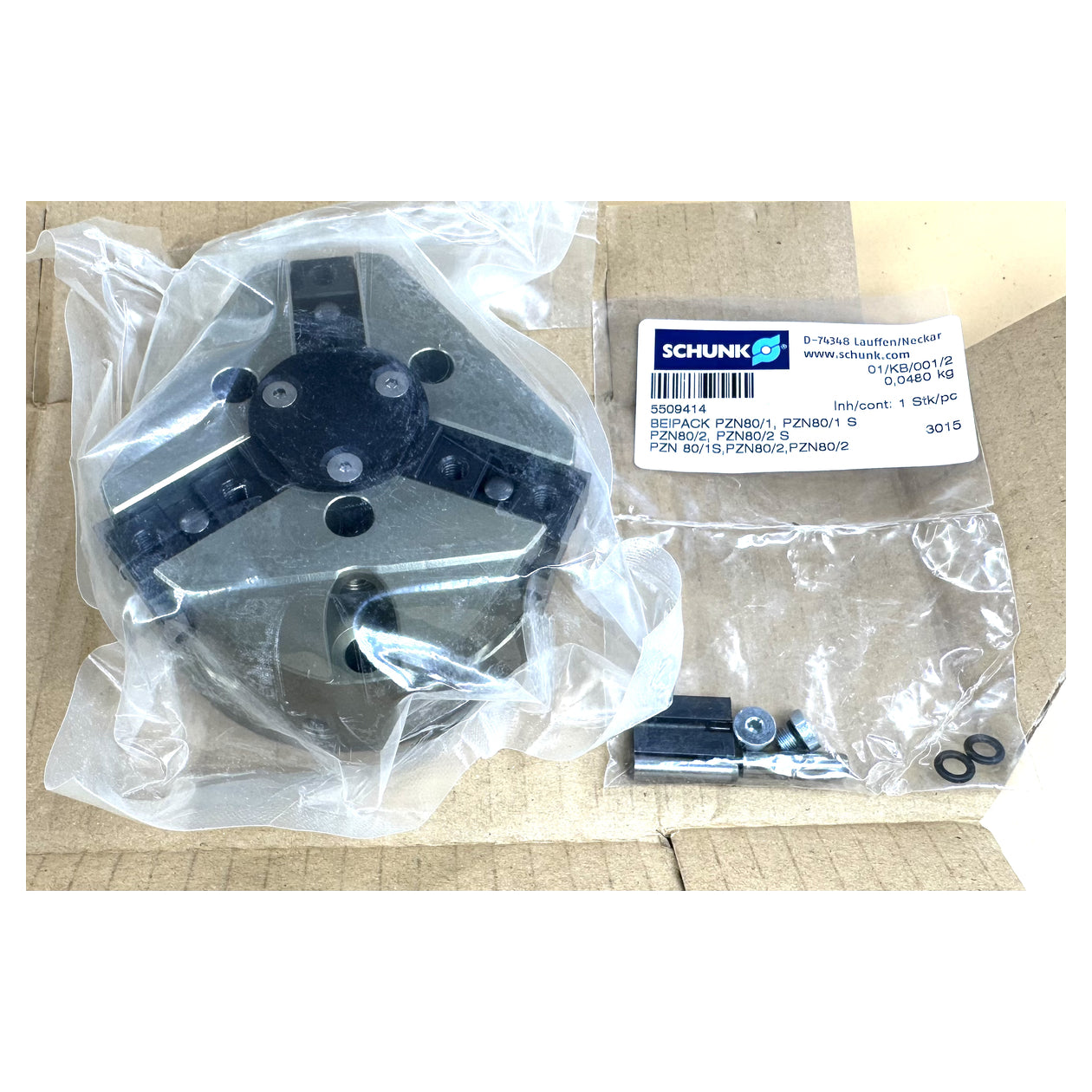 NJ434 3-Finger-Zentrischgreifer Schunk PZN 80/1 0300311 Hub 8mm 1000Nm ovp_2