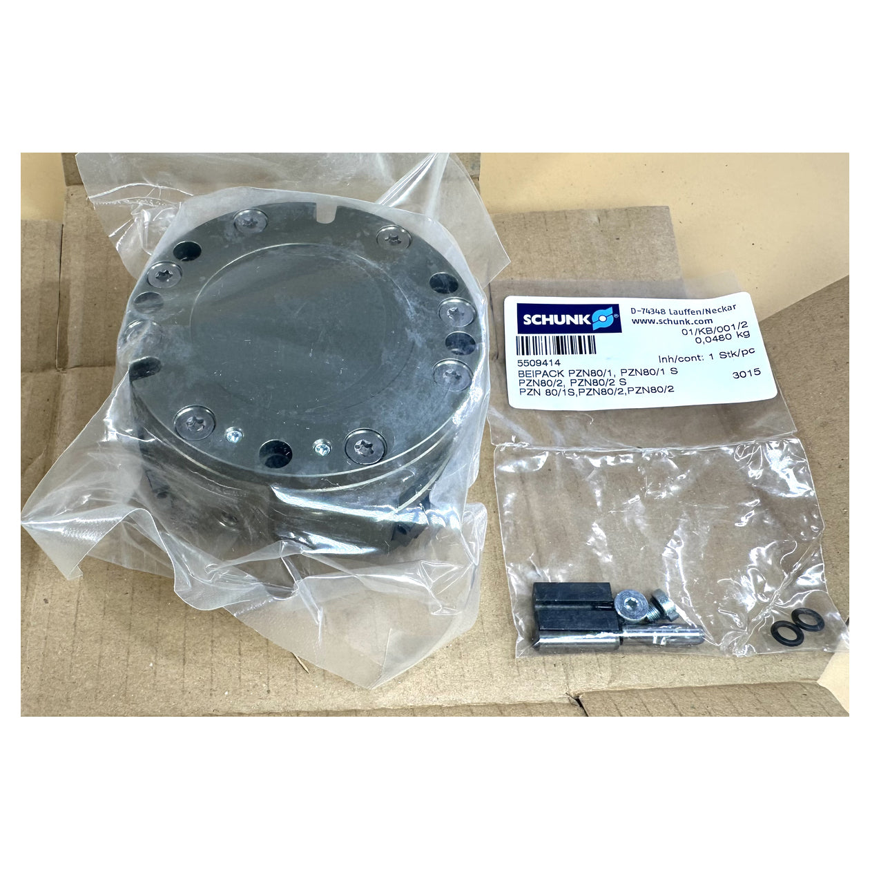 NJ434 3-Finger-Zentrischgreifer Schunk PZN 80/1 0300311 Hub 8mm 1000Nm ovp_3
