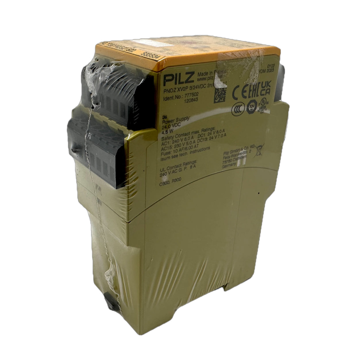 NJ530 Safety Relay Pilz PNOZ XV2P 3/24VDC 2n/o 2n/o t_3