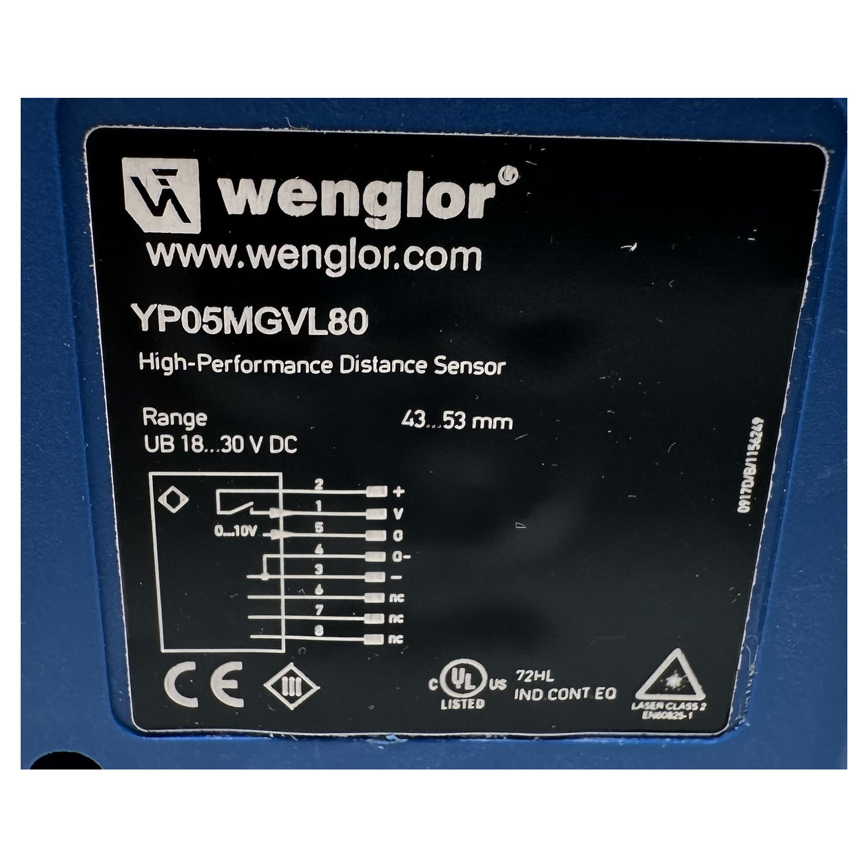 NJ533 distance sensor Wenglor YP05MGVL80 OVP_4