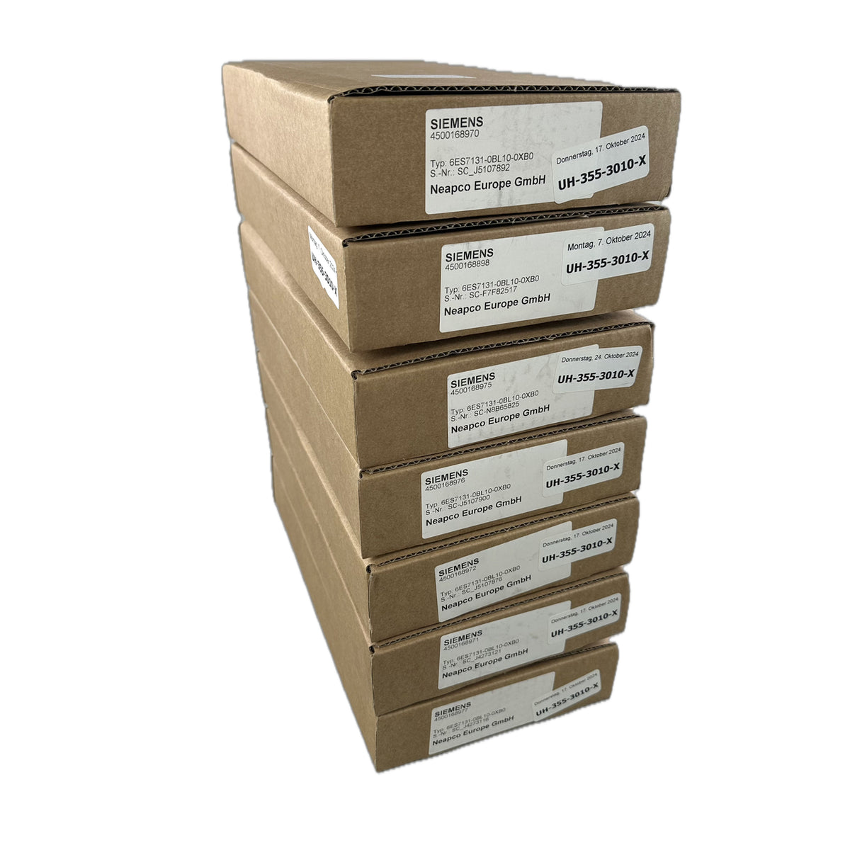 NJ600 Posten 7 Stück Digitales Eingangsmodul Siemens 6ES7131-0BL10-0XB0