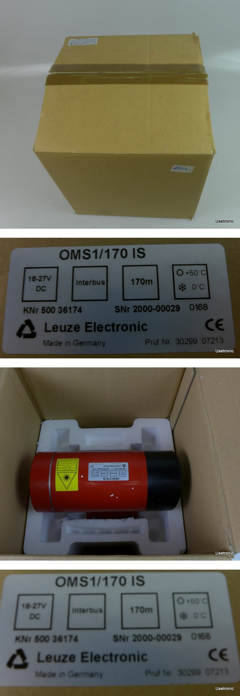 PP22 Laser Entfernungsmesser Leuze OMS1/170 IS OMS 1 170 OVP_2